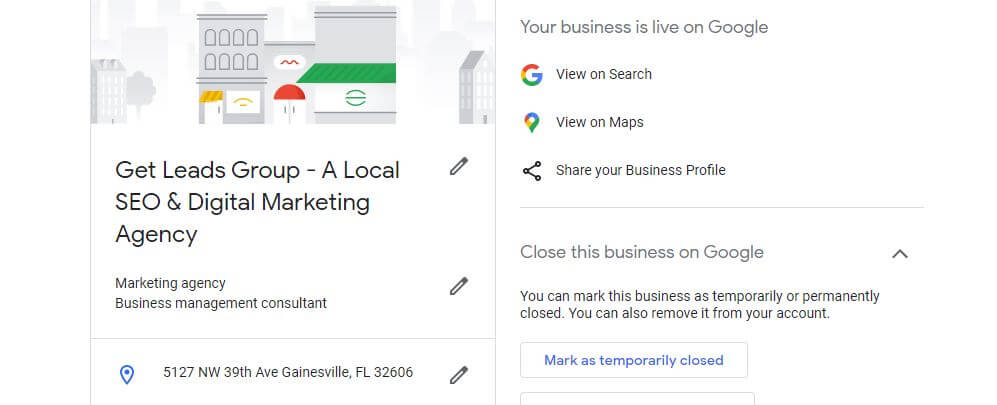 complete Google my business listing 